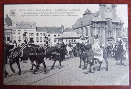 CPA Mechelen 1913 Praaltrein , Eerehofjonkers En Eerenhofjuffers Der Aartshertoginnen - Malines