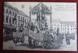 CPA Mechelen 1913 Praaltrein - Praalwagen ; Besloten Hof , Achterzicht - Malines