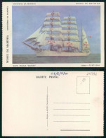 BARCOS SHIP BATEAU PAQUEBOT STEAMER [ BARCOS # 05396 ] - NAVIO ESCOLA SAGRES LISBOA PORTUGAL - Paquebots