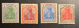 Dt. Reich 1920 Germania Mi. 150 - 153 Postfrisch/** MNH - Unused Stamps