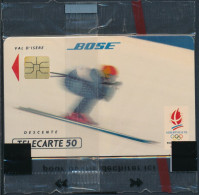 Télécartes France - Publiques N° Phonecote F212 - BOSE J.O. D'Hiver / Descente (50U S03 NSB) - 1991