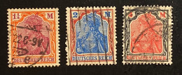 Dt. Reich 1920 Germania Mi. 151 - 153 Gestempelt/o - Used Stamps
