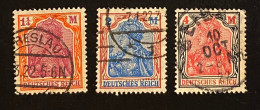 Dt. Reich 1920 Germania Mi. 151 - 153 Gestempelt/o - Used Stamps