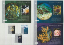 PORTUGAL - AZORES -  MADEIRA 2024 EUROPA CEPT - UNDERWATER FAUNA And FLORA  3 Sets  + 3 S/S  MNH** - Vie Marine