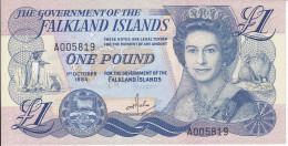 BILLETE DE FALKLAND ISLANDS DE 1 POUND DEL AÑO 1984 SIN CIRCULAR (UNC) (BANKNOTE) - Falkland