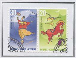 Chypre - Cyprus - Zypern 2002 Y&T N°998 à 999 - Michel N°990 à 991 (o) - EUROPA - Se Tenant - Used Stamps