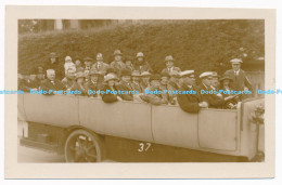 C000835 Women And Men Sitting In Retro Cars. Postcard - World