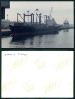 BARCOS SHIP BATEAU PAQUEBOT STEAMER [ BARCOS # 05401 ] - ANTWERP BRIDGE PHOTOGRAPH - - Paquebots
