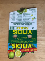 Publicité SICILIA Spécialité Au Citron Vert De Sicile - Advertising