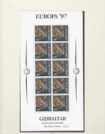 GIBRALTAR 783-786, 4 Kleinbogen, Postfrisch **, Europa CEPT: Sagen Und Legenden, 1997 - Gibraltar