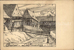 71571221 Goslar Liebfrauenberg Zeichnung A. De Graaf Goslar - Goslar
