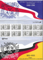 1A Encart FRANCE N° 2501 Bloc De 4 + ALLEMAGNE FEDERALE N° 1183 Y & T - 1980-1989