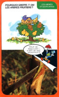 Disney Humour Pourquoi Greffer Arbres Fruitiers Fiche Illustrée Documentée Plantes Et Arbres - Other & Unclassified