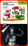 Disney Humour Panique  Terreur Subite  Buste Du Dieu Pan  Fiche Illustrée Documentée Mythes Et Croyances - Other & Unclassified