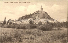 71571205 Felsberg Hessen Ortsansicht Mit Kirche Und Felsburg Mit Butterfassturm  - Altri & Non Classificati