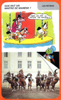 Disney Humour Maitre De Manège Cavaliers Chevaux Cadre Noir Fiche Illustrée Documentée Métier Métiers - Sonstige & Ohne Zuordnung