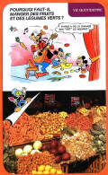Disney Humour Manger Fruits Légumes Verts  Fiche Illustrée Documentée Vie Quotidienne - Sonstige & Ohne Zuordnung