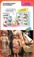 Disney Humour Les Poupées Poupée Porcelaine  Fiche Illustrée Documentée Jeux Et Fetes - Sonstige & Ohne Zuordnung