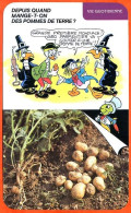 Disney Humour Les Pommes De Terre Patates Parmentier  Fiche Illustrée Documentée Vie Quotidienne - Sonstige & Ohne Zuordnung