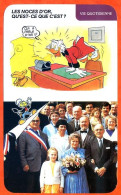 Disney Humour Les Noces D'or  Fiche Illustrée Documentée Vie Quotidienne - Sonstige & Ohne Zuordnung