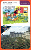 Disney Humour Les Jardins Chateau Villandry Fiche Illustrée Documentée Vie Quotidienne - Other & Unclassified