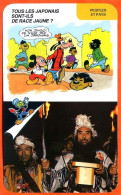 Disney Humour Les Japonais Fiche Illustrée Documentée Peuples Et Pays - Sonstige & Ohne Zuordnung