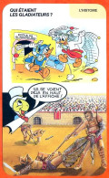 Disney Humour Les Gladiateurs Cirque Arène Rome Fiche Illustrée Documentée Histoire - Other & Unclassified