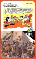 Disney Humour Les Boxeurs De La Chine Impériale Fiche Illustrée Documentée Histoire - Other & Unclassified