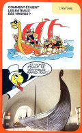 Disney Humour Les Bateaux Des Vikings  Fiche Illustrée Documentée Histoire - Andere & Zonder Classificatie