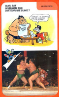 Disney Humour Le Sumo Lutte Sumotori Japon  Fiche Illustrée Documentée Sport Sports - Andere & Zonder Classificatie