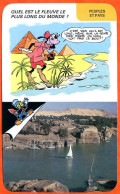 Disney Humour Le Nil Egypte Plus Long Fleuve Du Monde Fiche Illustrée Documentée Peuples Et Pays - Sonstige & Ohne Zuordnung