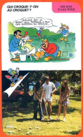 Disney Humour Le Jeu De Croquet  Fiche Illustrée Documentée Jeux Et Fetes - Andere & Zonder Classificatie