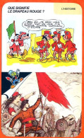 Disney Humour Le Drapeau Rouge  Fiche Illustrée Documentée Histoire - Andere & Zonder Classificatie