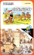 Disney Humour La Jacquerie Fiche Illustrée Documentée Histoire - Autres & Non Classés