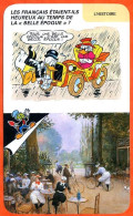Disney Humour La Belle Epoque Francais Heureux Chalet Du Cycle Bois De Boulogne Fiche Illustrée Documentée Histoire - Sonstige & Ohne Zuordnung