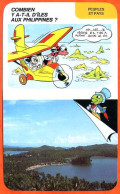 Disney Humour Iles Aux Philippines  Fiche Illustrée Documentée Peuples Et Pays - Sonstige & Ohne Zuordnung
