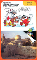 Disney Humour Jérusalem Ville Sainte Mur Des Lamentations  Fiche Illustrée Documentée Peuples Et Pays - Autres & Non Classés