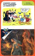 Disney Humour Jason Toison D'or  Médée Jason Fiche Illustrée Documentée Mythes Et Croyances - Andere & Zonder Classificatie