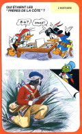 Disney Humour Frères De La Cote Francais Dans Ile De La Tortue  Fiche Illustrée Documentée Histoire - Other & Unclassified