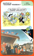 Disney Humour Douanier Rousseau Peintre Henri Rousseau  Fiche Illustrée Documentée Arts Et Lettres - Other & Unclassified