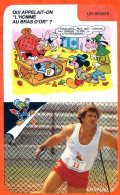 Disney Humour Disque Homme Au Bras D'or Al Oerter  Fiche Illustrée Documentée Sport Sports - Other & Unclassified