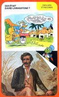 Disney Humour David Livingstone Expéditions Afrique Fiche Illustrée Documentée Exploits Et Records - Other & Unclassified