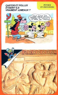 Disney Humour Castor Et Pollux Jumeaux ? Fiche Illustrée Documentée Mythes Et Croyances - Andere & Zonder Classificatie