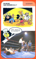 Disney Humour Boxe Le K.O  Fiche Illustrée Documentée Sport Sports - Autres & Non Classés