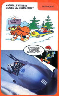 Disney Humour Bobsleigh  Vitesse Fiche Illustrée Documentée Sport Sports - Autres & Non Classés