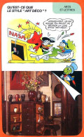 Disney Humour Art Déco Art Décoratif  Fiche Illustrée Documentée Arts Et Lettres - Autres & Non Classés