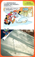 Disney Humour Abominable Homme Des Neiges Existe T Il ? Fiche Illustrée Documentée Mythes Et Croyances - Other & Unclassified