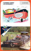 Disney Humour Vie Des Mariniers Péniche Bateau Fiche Illustrée Documentée Métier Métiers - Other & Unclassified