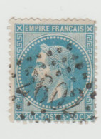 2 Timbres NAPOLEON III Lauré - Empire Français - 20 C BLEU OBLITERE 2602 Et 4034 - 1863-1870 Napoleon III With Laurels
