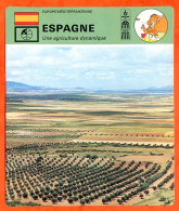 ESPAGNE Agriculture Fiche Illustree Géographie - Aardrijkskunde
